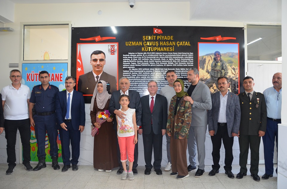 Şehit P. Uzm.Çvş Hasan ÇATAL Kütüphanesi Açıldı